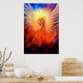 Phoenix Aufstieg der Kunst Print auf Leinwand Poster (Küche)