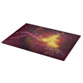 Phoenix Aufstieg in einen Lila Himmel Schneidebrett (Ecke)