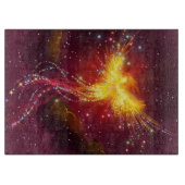 Phoenix Aufstieg in einen Lila Himmel Schneidebrett (Vorderseite)