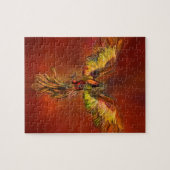 Phoenix Aufstieg - roter Himmel Puzzle (Horizontal)