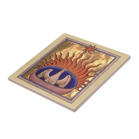 Phoenix aus den Aschen Fliese (Seite)