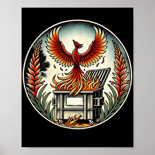 Phoenix aus den Müllverbrennungsanlagen Poster (Vorne)