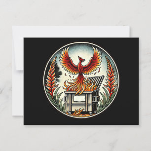 Phoenix aus den Müllverbrennungsanlagen Postkarte
