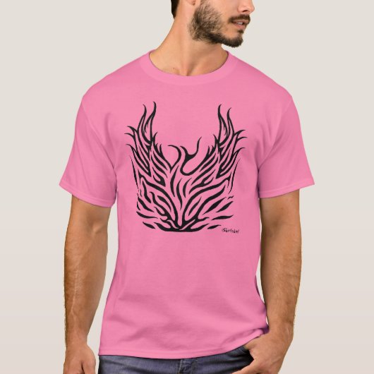 Phoenix aus Flammen aufsteigen T-Shirt (Vorderseite)