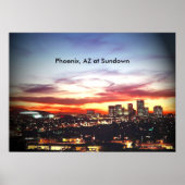 Phoenix, AZ an Sundown Poster (Vorne)