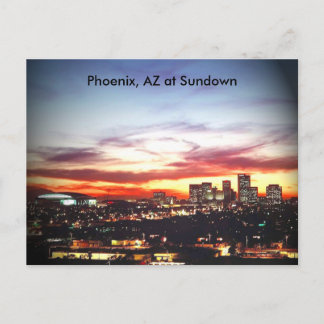 Phoenix, AZ an Sundown Postkarte