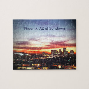 Phoenix, AZ bei Sonnenuntergang Puzzle