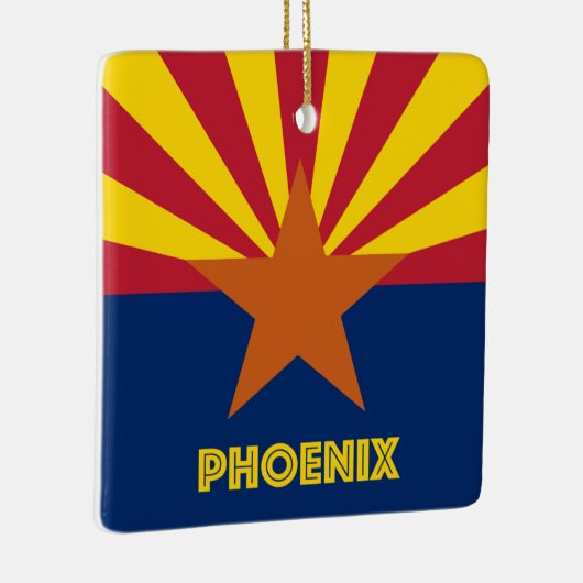 Phoenix AZ Flag Keramikornament (Rechts)