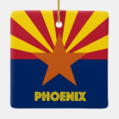 Phoenix AZ Flag Keramikornament (Rückseite)