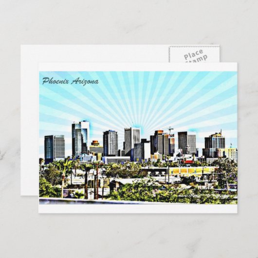 Phoenix, az Postcard Postkarte (Vorne/Hinten)
