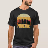 Phoenix Az Skyline Silhouette Sunset I Liebe Phoen T-Shirt (Vorderseite)