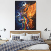 Phoenix Balance Canvas Leinwanddruck (Insitu (Schlafzimmer))
