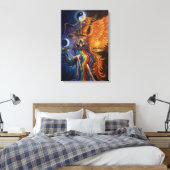 Phoenix Balance Spiritual Canvas Art Leinwanddruck (Insitu (Schlafzimmer))