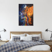 Phoenix Balance Spiritual Canvas Art Leinwanddruck (Insitu (Schlafzimmer))