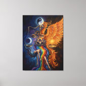 Phoenix Balance Spiritual Canvas Art Leinwanddruck (Vorderseite)