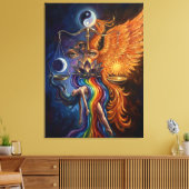 Phoenix Balance Spiritual Canvas Art Leinwanddruck (Insitu (Wohnzimmer))