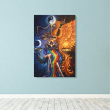 Phoenix Balance Spiritual Leinwandkunst