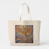 Phoenix Balance Spiritual Tote Bag Jumbo Stoffbeutel (Rückseite)