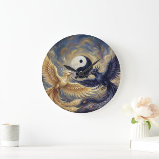 Phoenix Balance Spiritual Wall Tapestry Große Wanduhr