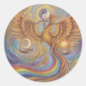 Phoenix Balance Yin Yang Sticker (Vorderseite)
