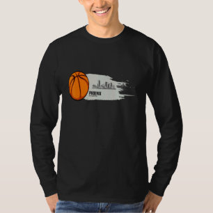 Phoenix Basketball B-Ball City Arizona Skyline Ret T-Shirt