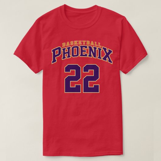 Phoenix Basketball Player Nummer 22 T-Shirt (Design vorne)