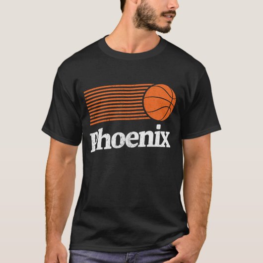 Phoenix Basketball Retro City Arizona State B-Ball T-Shirt (Vorderseite)