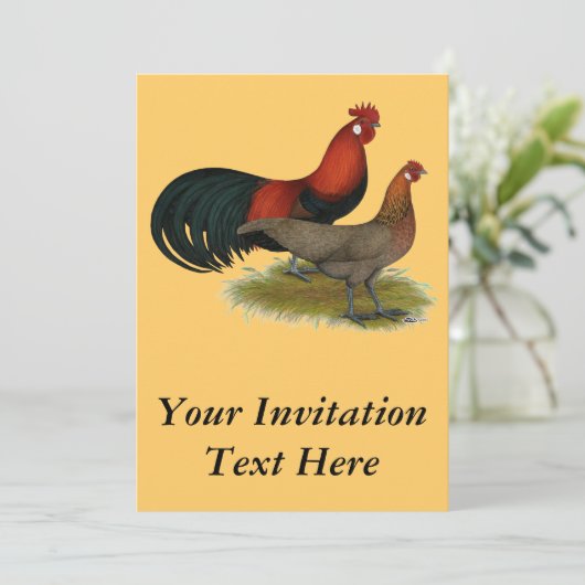 Phoenix: BB Red Pair Einladung (Stehend Vorderseite)