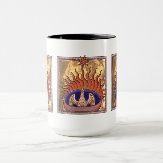 Phoenix Bird aus der Flamme aufsteigen Tasse (Zentrum)