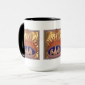 Phoenix Bird aus der Flamme aufsteigen Tasse (Vorderseite Links)