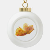 Phoenix Bird Flight Keramik Kugel-Ornament (Vorderseite)