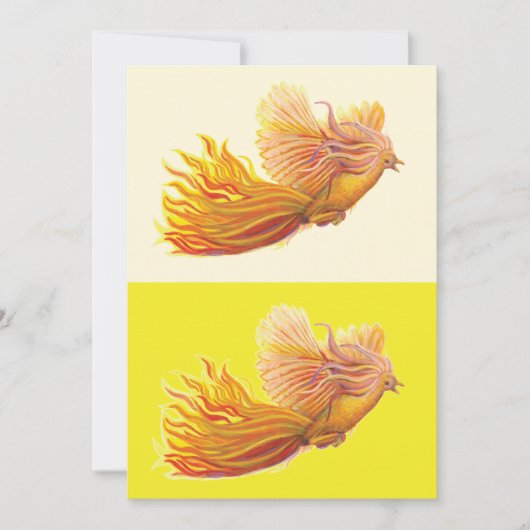 Phoenix Bird Flying Feiertagskarte (Vorderseite)