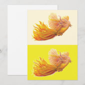 Phoenix Bird Flying Feiertagskarte (Vorne/Hinten)