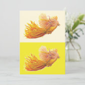 Phoenix Bird Flying Feiertagskarte (Stehend Vorderseite)