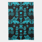 Phoenix Bird Folk Art Print Geschirrtuch (Vertikal)