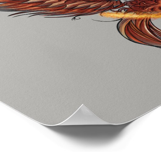 Phoenix Bird Forward Poster (Ecke)