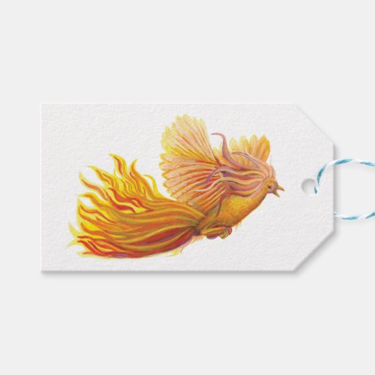 Phoenix Bird Geschenkanhänger (Vorderseite (Horizontal))