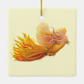 Phoenix Bird im Flug Keramikornament (Rückseite)