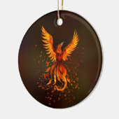Phoenix Bird Keramik Ornament (Links)