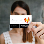 Phoenix Bird-Logo Visitenkarte