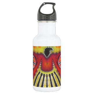 Phoenix Bird Peace Signs Gefärbte Krawatte Edelstahlflasche