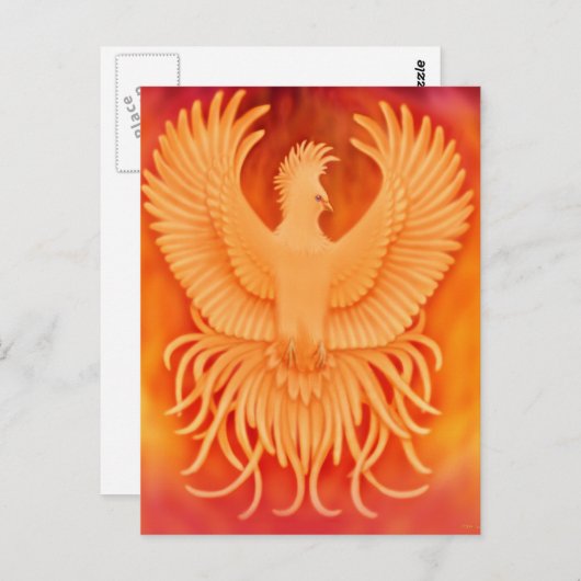 Phoenix Bird Postcard Postkarte (Vorne/Hinten)