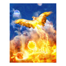 Phoenix Bird RISE ABOVE YOUR TROUBLES