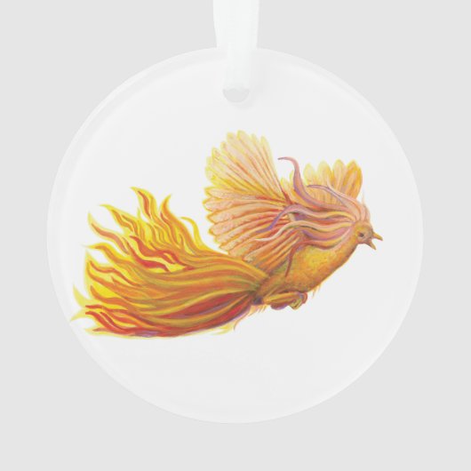 Phoenix Bird Rising Ornament (Rückseite)