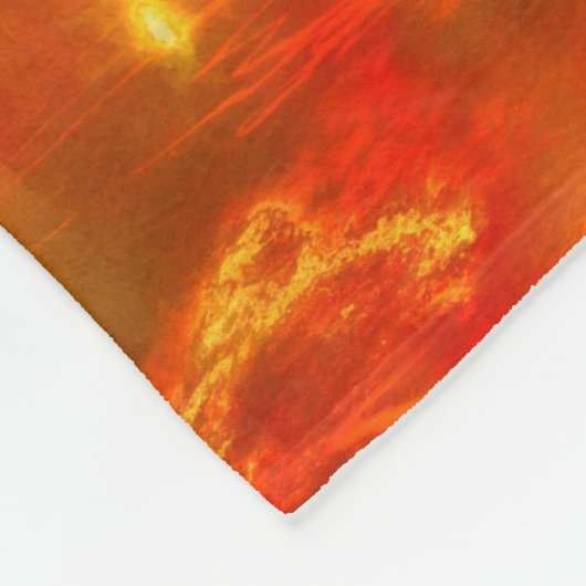 Phoenix Bird STEIGT ÜBER IHREN TROUBLES Fleecedecke (Ecke)