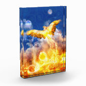 Phoenix Bird STEIGT ÜBER IHREN TROUBLES Fotoblock (Links)