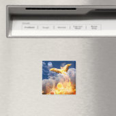 Phoenix Bird STEIGT ÜBER IHREN TROUBLES Magnet (In Situ (Geschirrspüler))