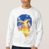 Phoenix Bird STEIGT ÜBER IHREN TROUBLES Sweatshirt (Vorderseite)