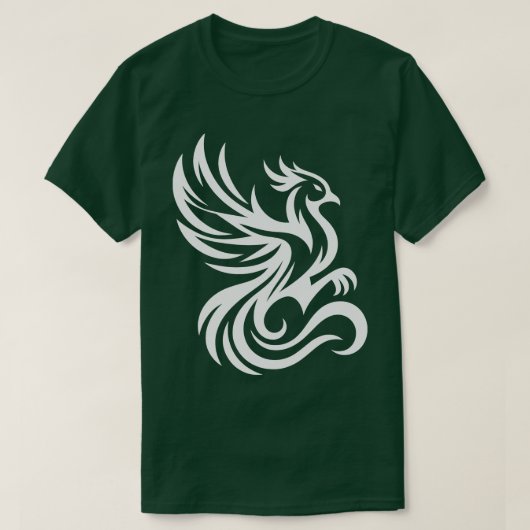 Phoenix Bird weiß T-Shirt (Design vorne)