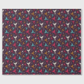 Phoenix Birds Abbildung Muster Geschenkpapier (Flach)